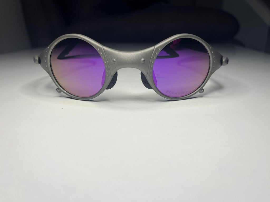 SteamPunk- Titanium Frame- Purple Lenses- Polarized
