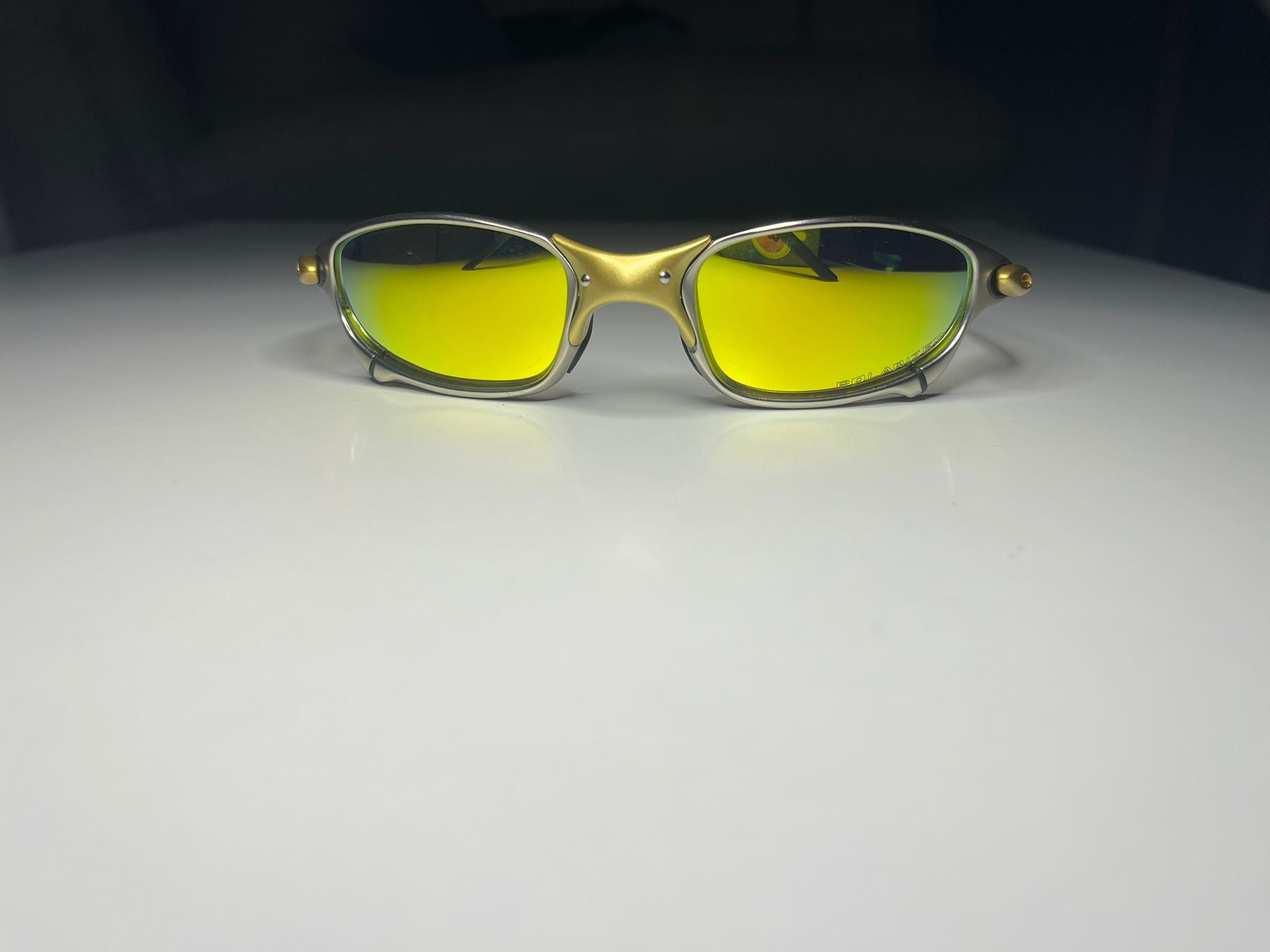 Resolute- Plasme Matte Frames- Metallic Yellow and Green Lenses