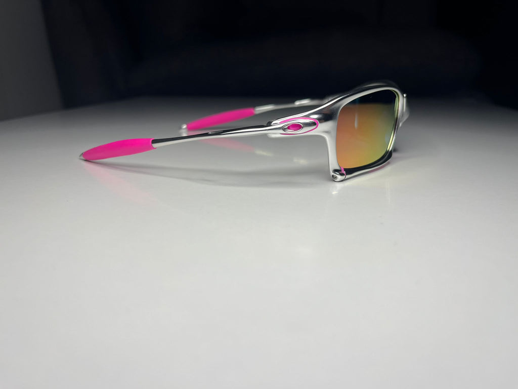 Navigator- Plasma Frames- Pink Rubbers- Pink Metallic Lenses Polarized