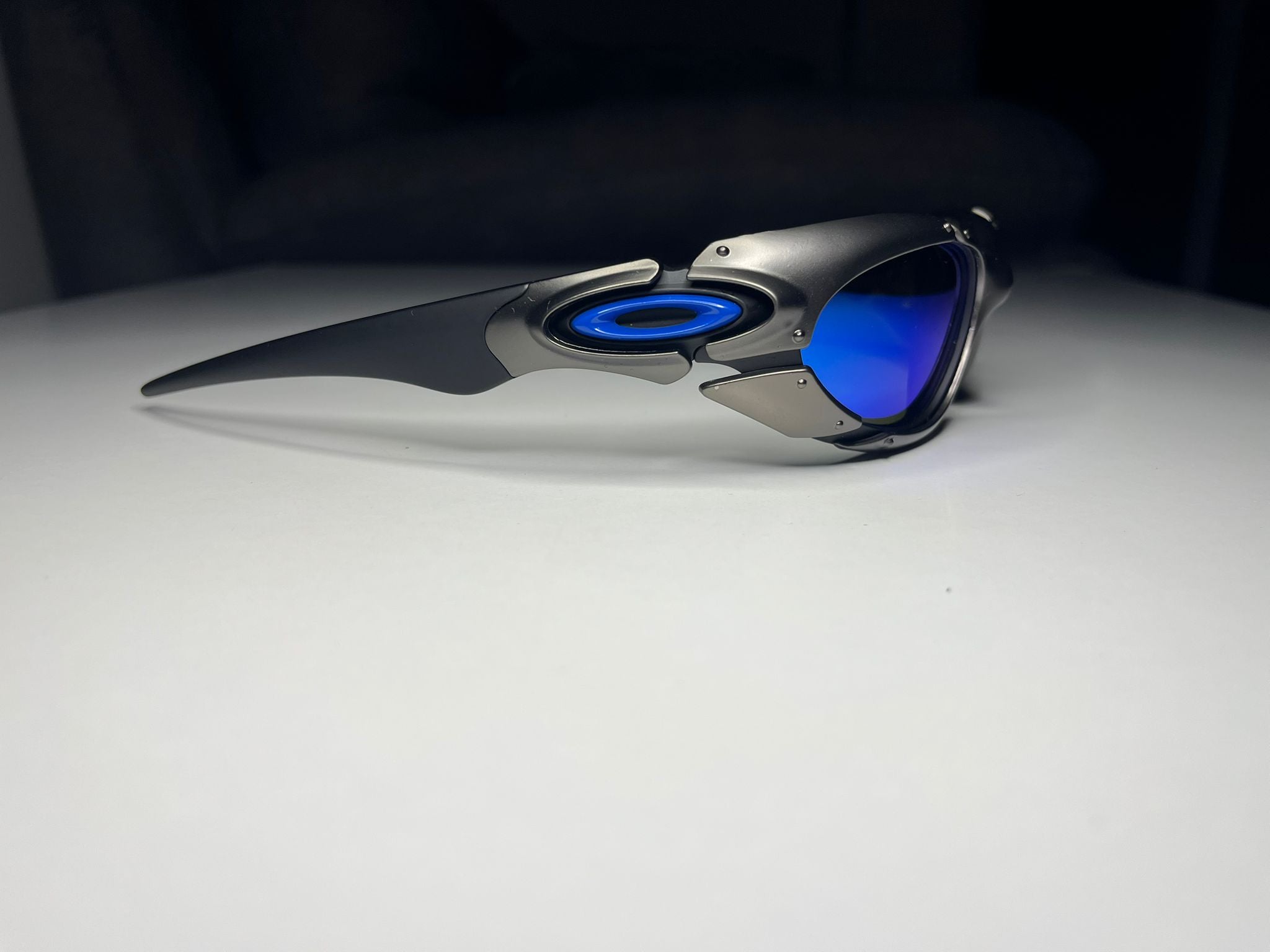 Voyager- Silver Frame- Blue Lenses- Polarized
