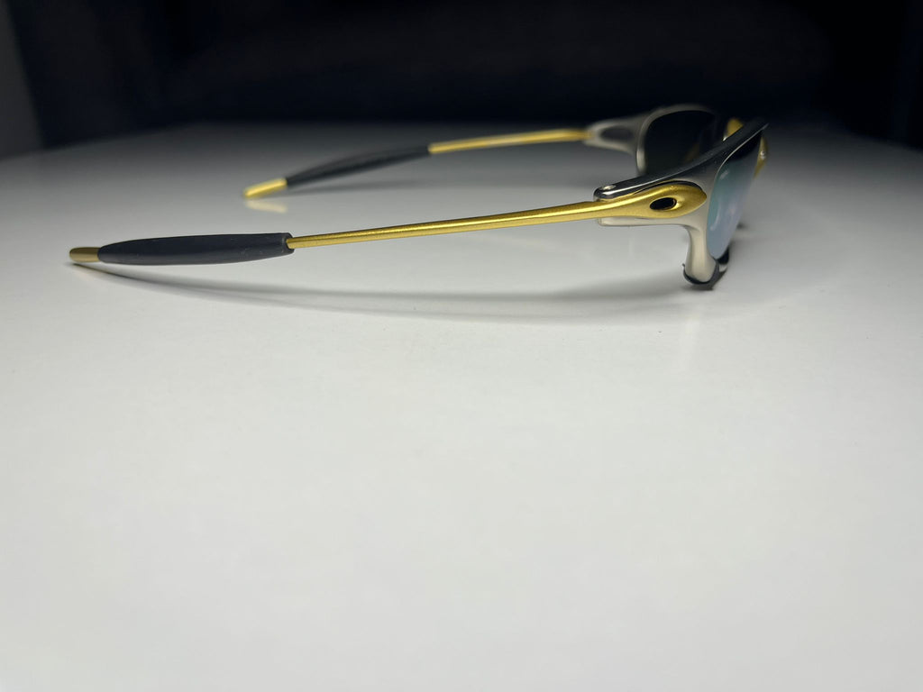 Resolute- Gold and Silver Frame- Purple Lenses- Polarized