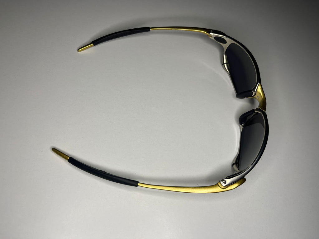 Resolute- Gold and Silver Frame- Purple Lenses- Polarized