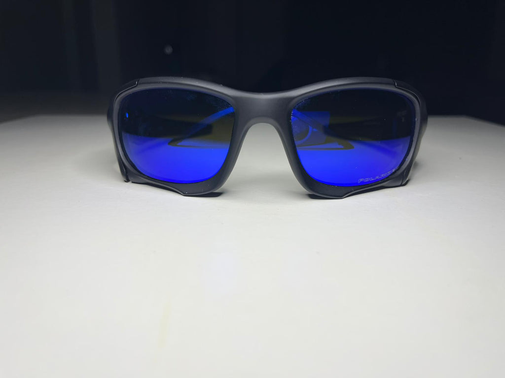 K9- Matte Black Frames- Metallic Blue Lenses- Polarized