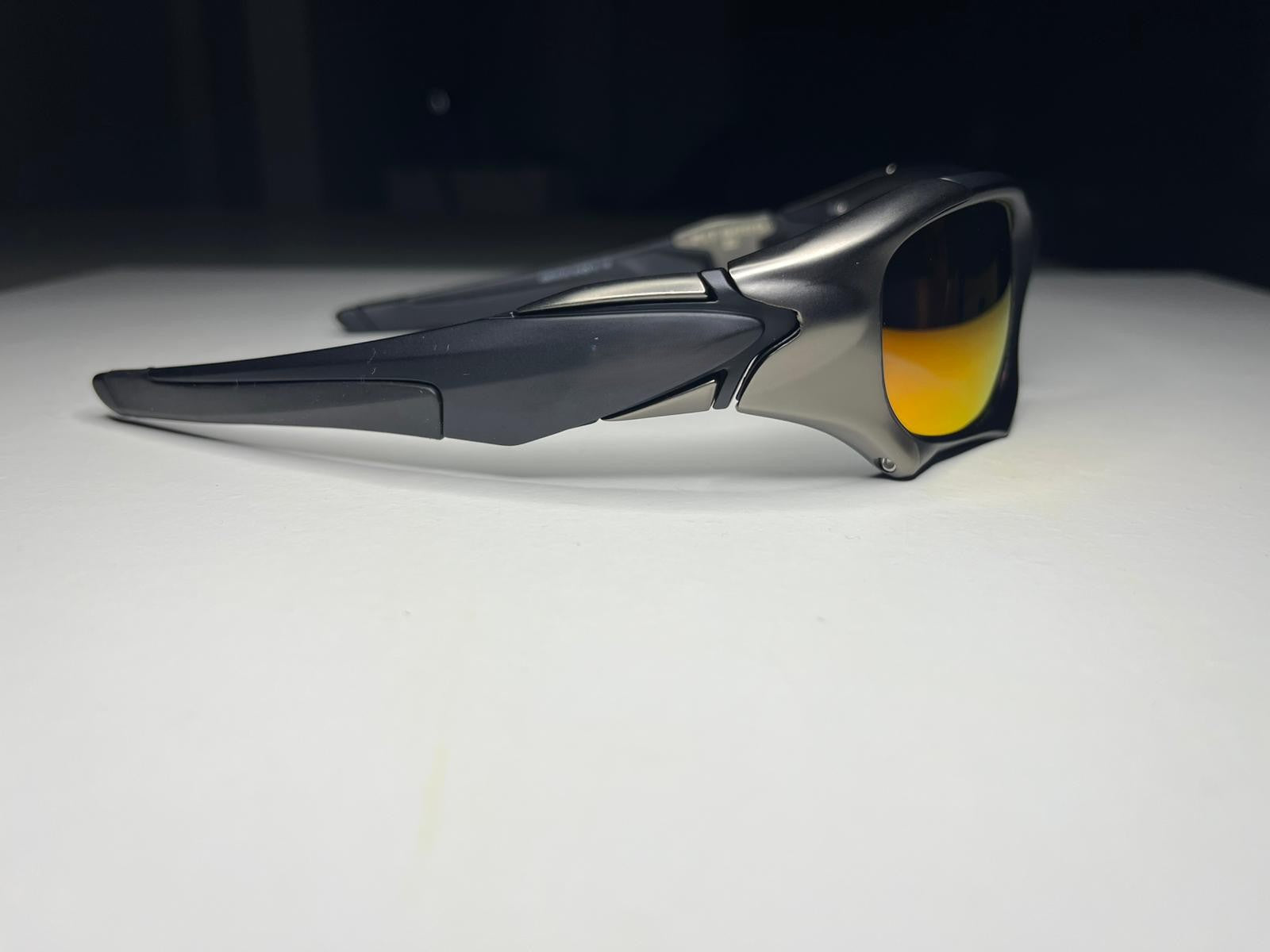 K9- Matte Black Gunmetal Frames- Ruby Lenses- Polarized