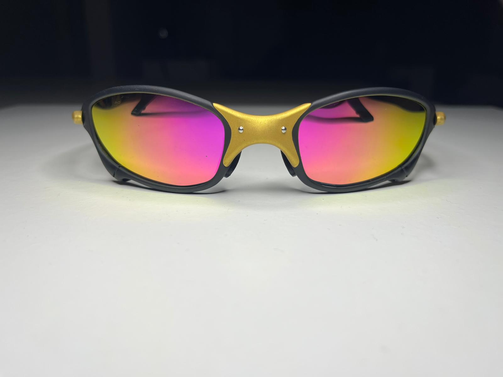 Resolute- Matte Black 24K Gold- Metallic Pink Yellow Lenses- Polarized
