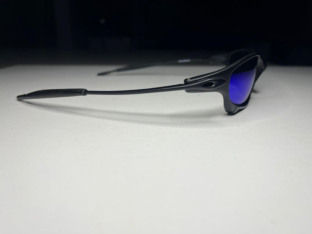 Resolute- Matte Black Frames- Metallic Blue Lenses- Polarized